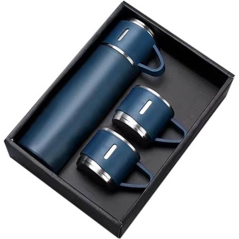 Giftology Family Set of Vacuum Flask & Two Cups _resized