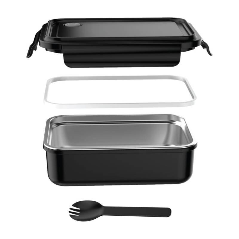 Hans Larsen Stainless Steel Lunch Box - 800ml - Black_resized