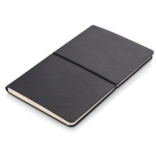 [NBSN 5152] PEJA - Santhome A5 Recycled PU Soft Cover Notebook - Black.jpg