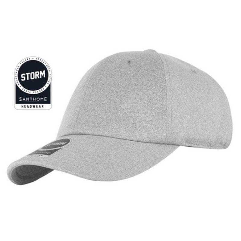 Santhome Textured 6-panel Cap - Grey_resized