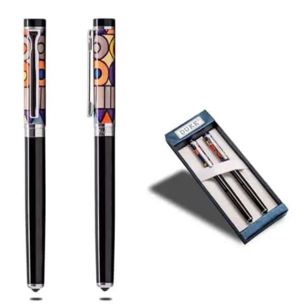 color ful fountain and rollor pen