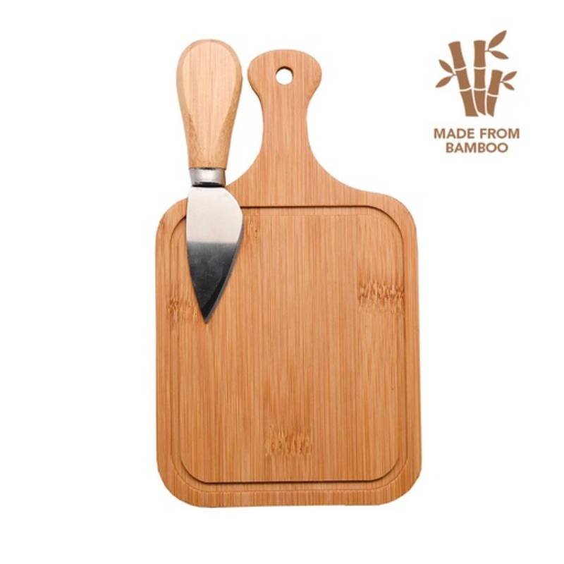 eco-neutral® Bamboo Cutting Board with Knife__resized